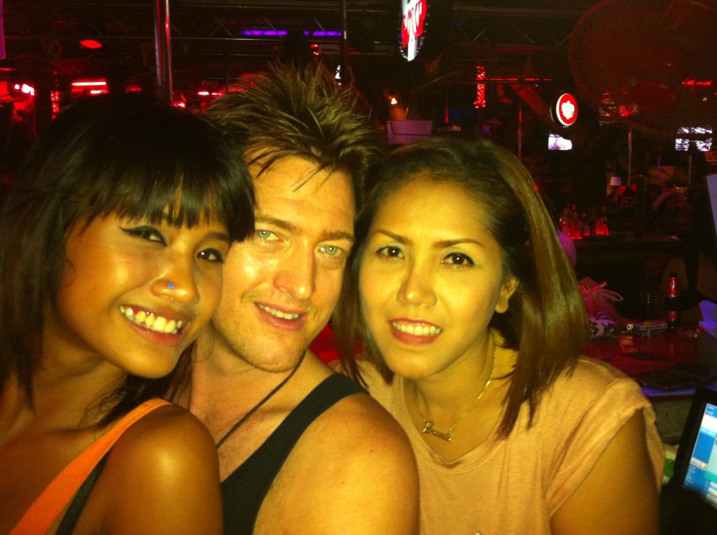 Thomas with clients